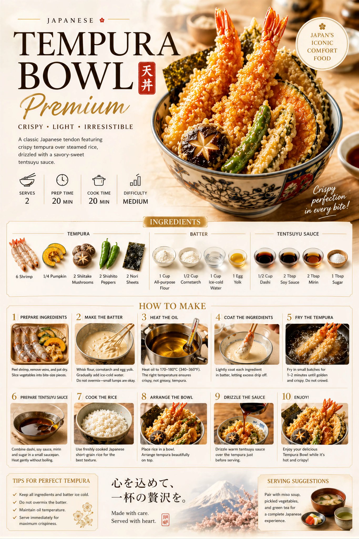 高端美食食谱海报优雅排版